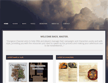 Tablet Screenshot of dungeonchannel.com